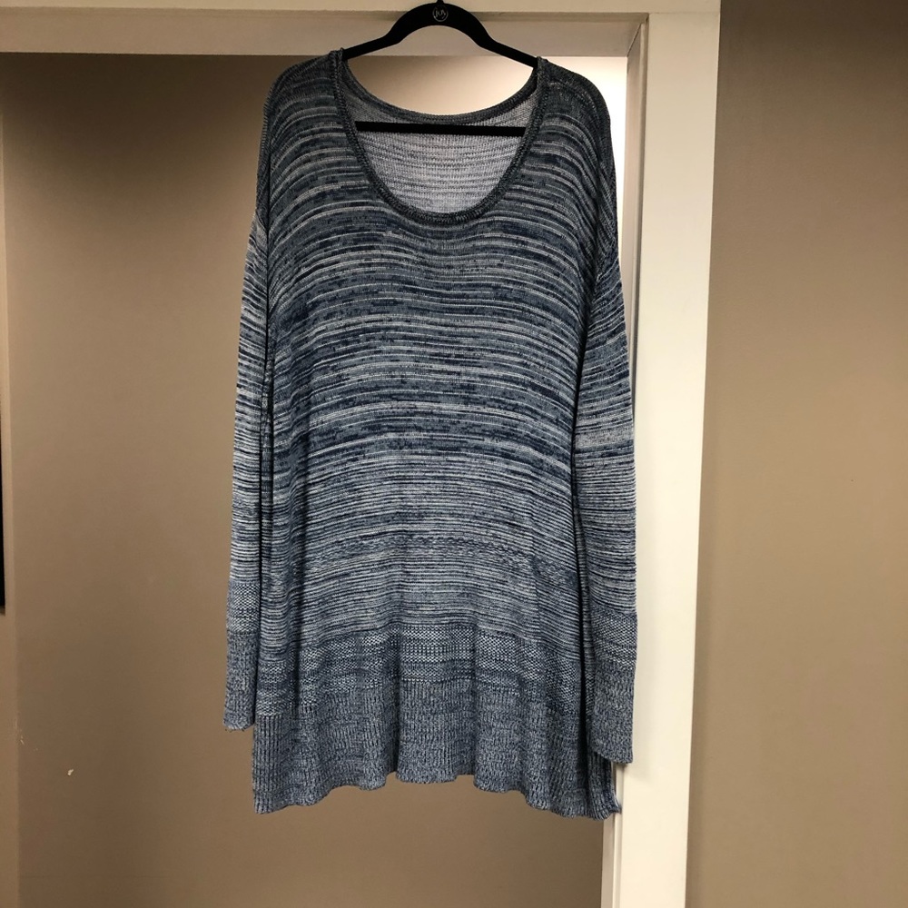 Marled Pullover Sweater 34/36 Evening Blue